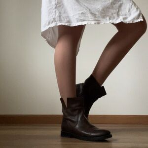 Frye brown veronica booties cowgirl low ankle short boots